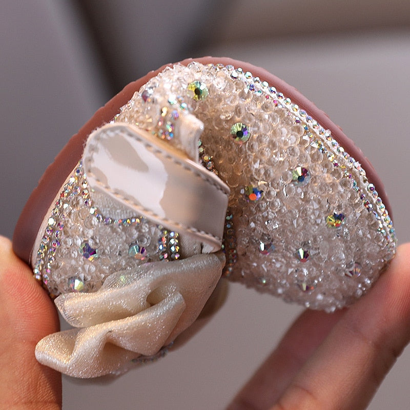 נעלי בובה בשילוב נצנצים - אלינה