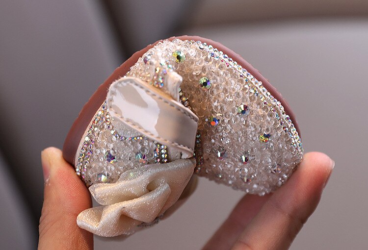 נעלי בובה בשילוב נצנצים - אלינה