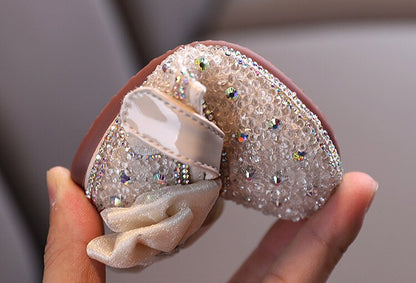 נעלי בובה בשילוב נצנצים - אלינה