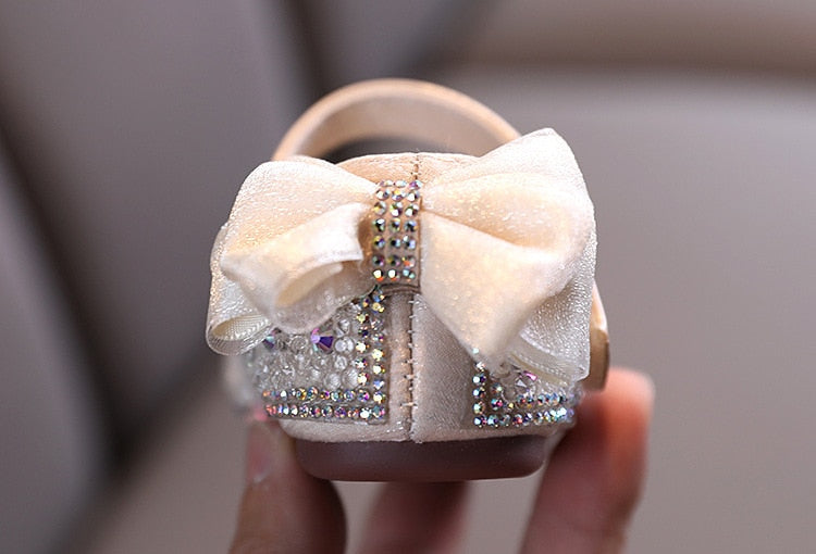 נעלי בובה בשילוב נצנצים - אלינה