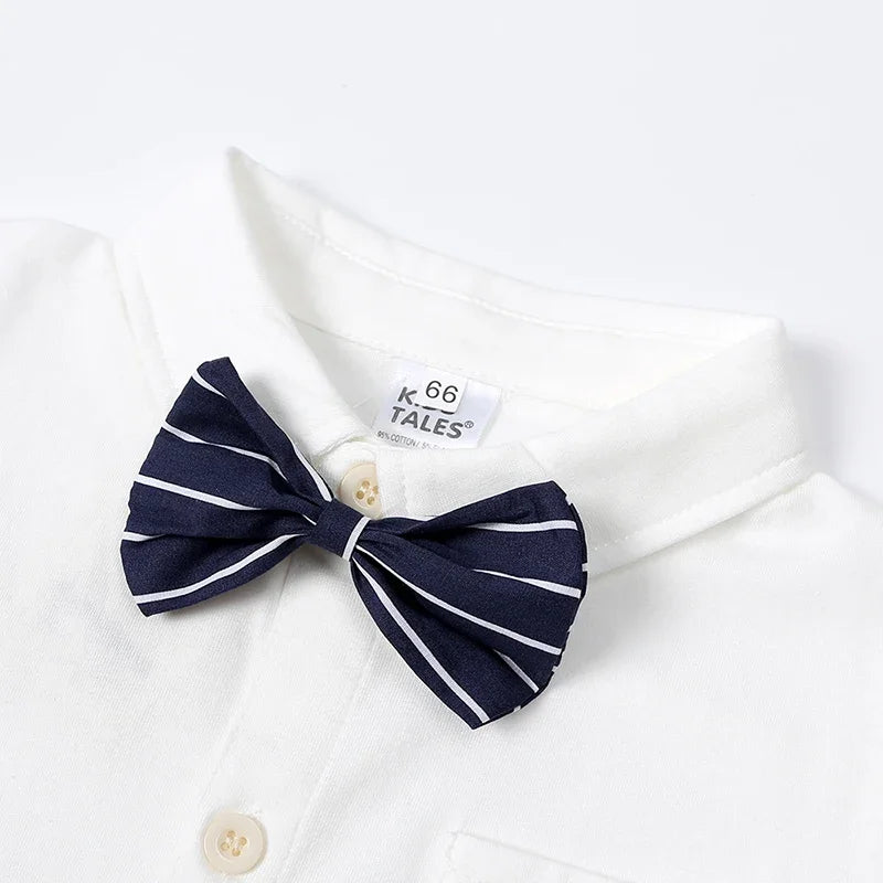 בגד גוף מכופתר עם פפיון- אביה