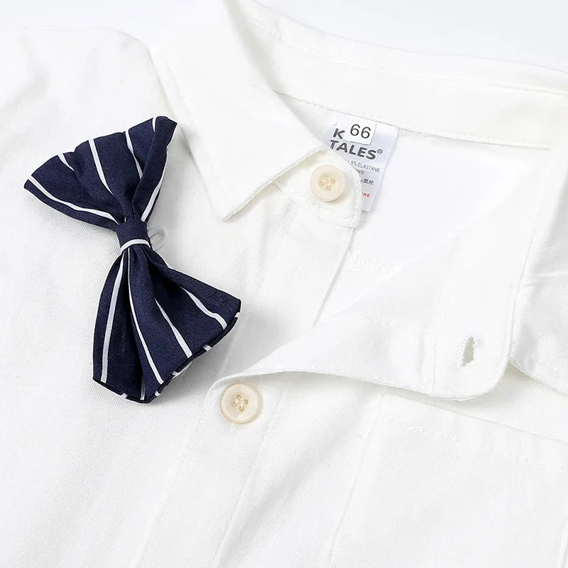 בגד גוף מכופתר עם פפיון- אביה